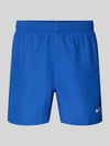 Nike Badeshorts mit Logo-Stitching und Eingrifftaschen Royal