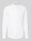 ONLY & SONS Slim Fit Freizeithemd aus Baumwoll-Leinen-Mix Modell 'CAIDENLS SOLID' Weiss