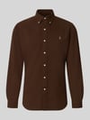 Polo Ralph Lauren Custom Fit Freizeithemd aus reiner Baumwolle Mittelbraun