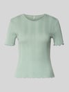 ONLY Slim fit T-shirt van Katoenmix Model 'TENNA' Rietgroen