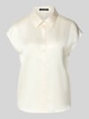 Luisa Cerano Regular Fit Bluse aus Seide mit Knopfleiste Offwhite