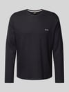 BOSS Longsleeve mit Label-Stitching Black