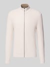 MCNEAL Strickjacke mit Reißverschluss Ecru Melange