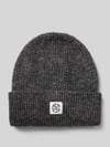 MSCH Copenhagen Czapka beanie z domieszką wełny i kaszmiru Ciemnoszary melanż