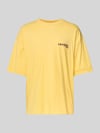 REVIEW T-Shirt mit Label-Print Pastellgelb