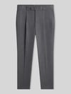 Tommy Hilfiger Tapered Fit Bundfaltenhose aus Baumwoll-Mix Anthrazit