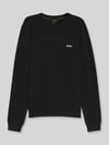 BOSS Green Regular Fit Pullover mit Logo-Schriftzug Black