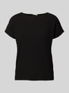 s.Oliver RED LABEL relaxed fit T-shirt met structuurpatroon Zwart