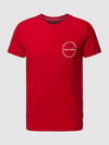 Tommy Hilfiger Slim Fit T-Shirt mit Rundhalsausschnitt Dunkelrot