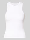 REVIEW Tanktop met riblook Wit