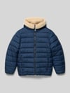 killtec Keerbaar jack in doorgestikte look Marineblauw