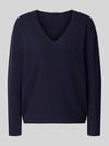 Oui Strickpullover aus Viskose-Mix Modell 'FREYJA' Marine