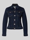 Tom Tailor slim fit jeansjack van katoenmix Donkerblauw