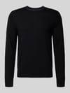 Paul Smith Regular Fit Strickpullover aus reiner Wolle Black
