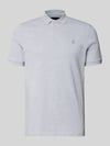 Marc O'Polo Poloshirt in fijn gestructureerde look Lichtgrijs