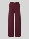 JJXX wide fit sweatpants van katoenmix model 'Studio' Bordeaux