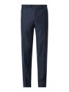 Carl Gross Slim Fit Anzughose mit Bügelfalten Modell 'Stevenson' Rauchblau