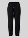 Christian Berg Woman Sweatpants met paspelzakken aan de achterkant Zwart