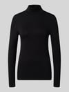 Christian Berg Woman Shirt met lange mouwen met col Zwart