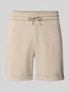 ONLY & SONS Regular Fit Sweatshorts mit Viskose-Anteil Modell 'NEWKODYL' Beige