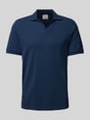 MC2 Saint Barth Regular Fit Poloshirt mit V-Ausschnitt Modell 'CHARLES' Marine
