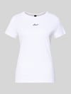 BOSS Orange Regular Fit T-shirt van puur katoen model 'C_ELOVE_EMBRO' Wit