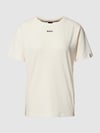 BOSS T-Shirt mit Label-Print Weiss