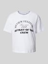 REVIEW T-Shirt mit Statement-Print Weiss