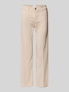 CAMBIO Jeans mit Fransen Modell 'FRANCESCA' Sand