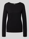 s.Oliver RED LABEL Sweter z dzianiny o kroju regular fit z mieszanki bawełny i wiskozy Czarny