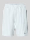PEGADOR Straight Fit Shorts mit Strukturmuster Modell 'Forno' Ocean Melange