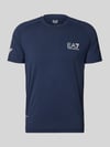 EA7 Emporio Armani T-shirt z nadrukiem etykiety Ciemnoniebieski