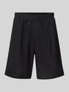 REVIEW Loose Fit Shorts aus Baumwoll-Leinen-Mix Black