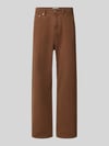 JACK & JONES Straight Fit Jeans aus reiner Baumwolle Modell 'ALEX ORIGINAL' Hellbraun