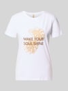 Soyaconcept T-Shirt mit Statement- und Motiv-Print Modell 'RINA' Weiss