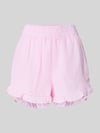 A-view Relaxed Fit Shorts mit Strukturmuster Modell 'Sonja' Rosa