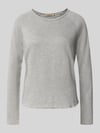 Smith and Soul Longsleeve mit Rundhalsausschnitt Hellgrau Melange