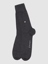 Burlington Socken mit Label-Detail im 2er-Pack Anthrazit Melange