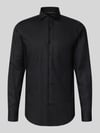 BOSS Slim Fit Businesshemd aus reiner Baumwolle Modell 'H-Hank-SP' Black