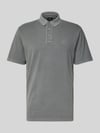 Armani Exchange Poloshirt met korte knoopsluiting Steengrijs