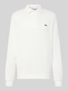 Lacoste Regular Fit Sweatshirt aus reiner Baumwolle Offwhite