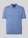 BOSS Green Regular Fit Poloshirt aus reiner Baumwolle Modell 'KN_EVER-X' Blau
