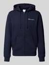 Champion Sweatjacke mit Label-Stitching Marine