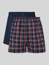GÖTZBURG 1889 Boxershorts mit Label-Patch im 2er-Pack Dunkelblau