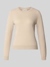 Christian Berg Woman Slim Fit Strickpullover aus reinem Kaschmir Beige