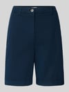 Tommy Hilfiger regular fit korte chino van mix van katoen en lyocell Marineblauw
