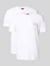 HUGO T-shirt o kroju regular fit w zestawie 2 szt. model ‘DUGOPAK’ Biały