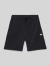 Dickies Regular fit sweatshorts met labelprint, model 'MAPLETON' Zwart