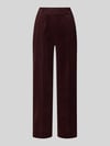 OPUS PANTS Spodnie materiałowe z elastycznym pasem model ‘Mucia’ Bordowy
