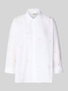 ONLY Relaxed fit overhemdblouse van puur katoen model 'NEW LINA GRACE' Wit